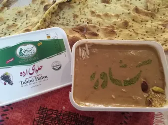 حلوا ارده با شیره انگور کشاورز - 400 گرم