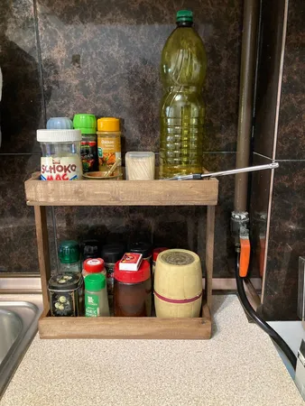 استند جا ادویه ای مدل چوبی