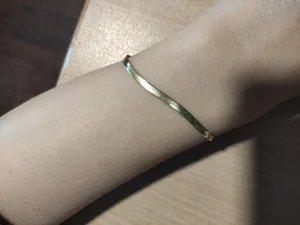 تجریه خرید دستبند هرینگبون طلا 18 عیار زنانه ناریا کد N01