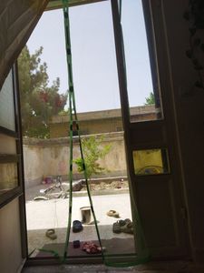 پرده مگنتیک مجیک مش مدل گل سایز 210x100 سانتی متر