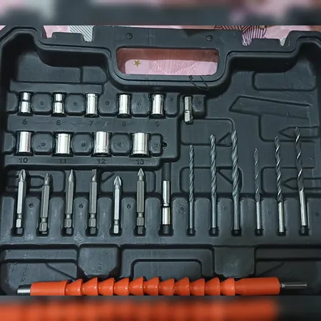 دریل شارژی چکشی باس مدل SK-6050 مجموعه 28 عددی