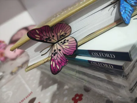 نشانگر کتاب باروچین مدل پروانه ها کد bk-19 بسته 2 عددی