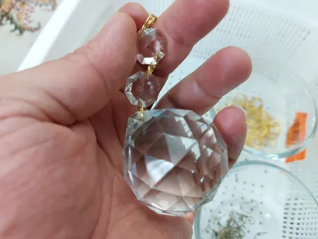 حلقه آویز لوستر مدل nik کد 98231 بسته 200 عددی