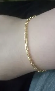 تجریه خرید دستبند طلا 18 عیار زنانه دوست خوب مدل dk154