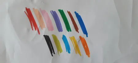 ماژیک رنگ آمیزی 12 رنگ اسکول فنس مدل WASHABLE