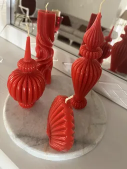 شمع دست ساز مدل G4 مجموعه 4 عددی