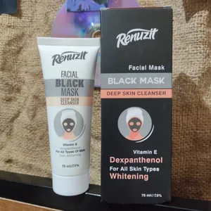 تجریه خرید ماسک صورت رینوزیت مدل Black carbon active حجم 75 میلی لیتر