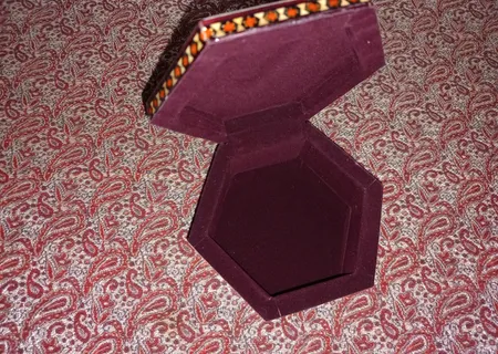 جعبه جواهرات خاتم کاری کد 6