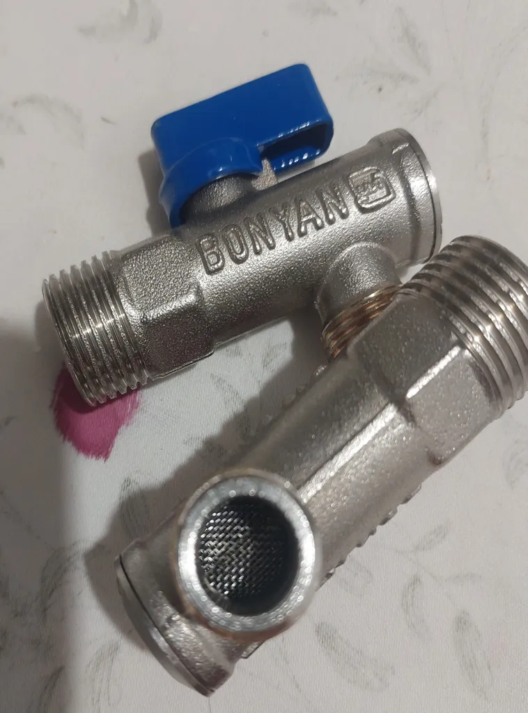 شیر پیسوار ققنوس مدل استاندارد برنجی فیلتردار 3/8 مجموعه 2 عددی