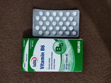 قرص ویتامین ب 6 یوروویتال بسته 60 عددی