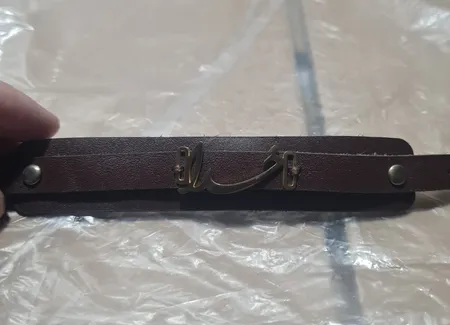 دستبند چرم وارک طرح خدا مدل نیکان کد rb236