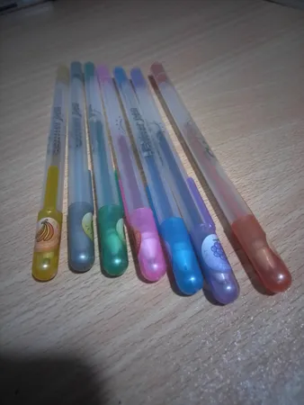 خودکار هپو مدل اکلیلی طرح میوه ای بسته 7 عددی