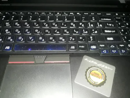 استیکر لپ تاپ توییجین و موییجین طرح Space کد 35 مناسب برای لپ تاپ 15.6 اینچ به همراه برچسب حروف فارسی کیبورد