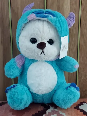 عروسک مدل خرس دو چهره طرح سالیوان ارتفاع 40 سانتی متر