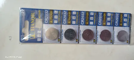 باتری سکه ای تیانکیو مدل CR2032 بسته 5 عددی