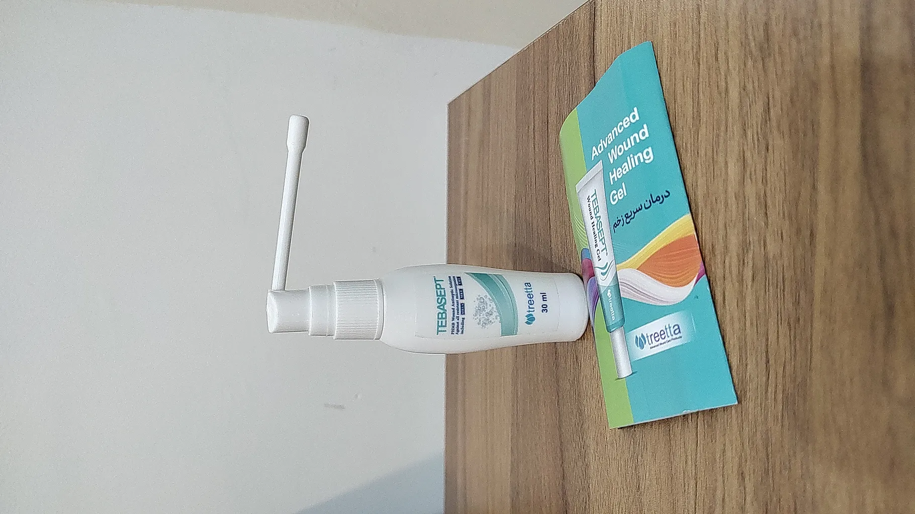 اسپری ضدباکتری زخم تریتا مدل طباسپت حجم 30 میلی لیتر