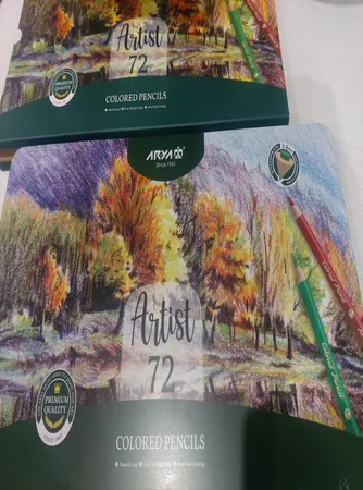 مداد رنگی 72 رنگ آریا مدل آرتیست جعبه فلزی کد 074