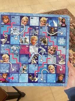 بازی منچ و مارپله تخته چوبی مدل Animals