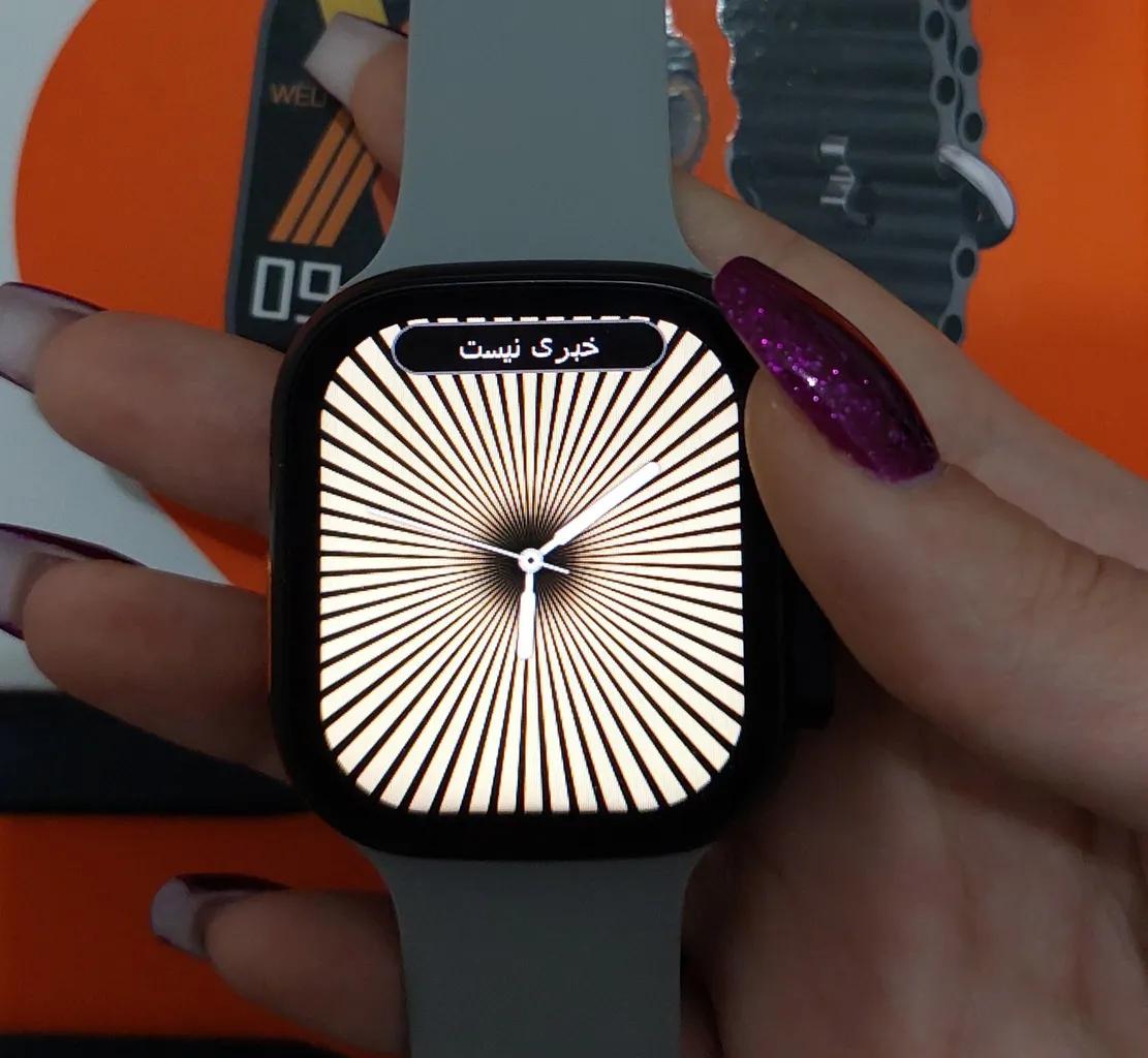 ساعت هوشمند 49 میلی متری کیکیویر مدل w23 ultra3 با بند سیلیکونی