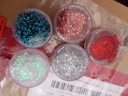 گلیتر مو و چشم شاینی مدل H-7 مجموعه 5 عددی