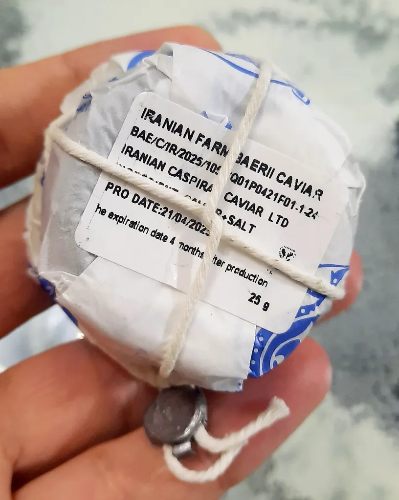 خاویار بری خاویار ایران کاسپیران -  25 گرم