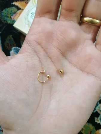 پیرسینگ پایتخت مدل PS829 گویی تک بسته دو عددی