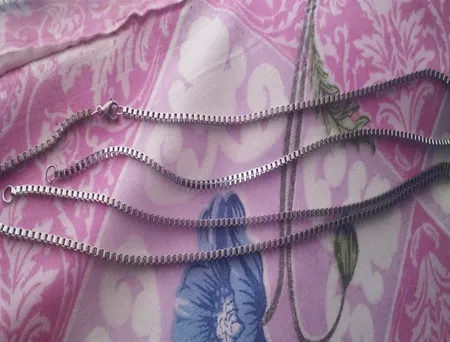 زنجیر مردانه تهران استور مدل VB-01 مجموعه 2 عددی