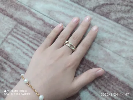 انگشتر دخترانه مدل زنجیر