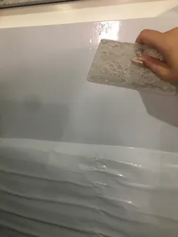 برچسب کابینت طرح ساده رنگ سفید