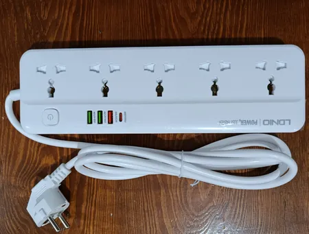 چندراهی برق الدینیو مدل SC5415 Power Strip With USB Port