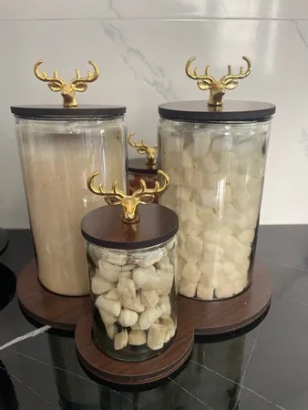 ست پاسماوری طرح گوزن کد 14226 مجموعه 4 عددی