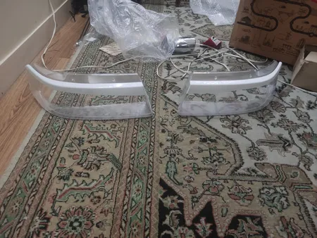 طلق چراغ جلو سمند مدل فابریک بسته 2 عددی