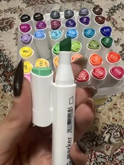 ماژیک راندو بیسیک مدل دو سر کد B4436 بسته 36 عددی