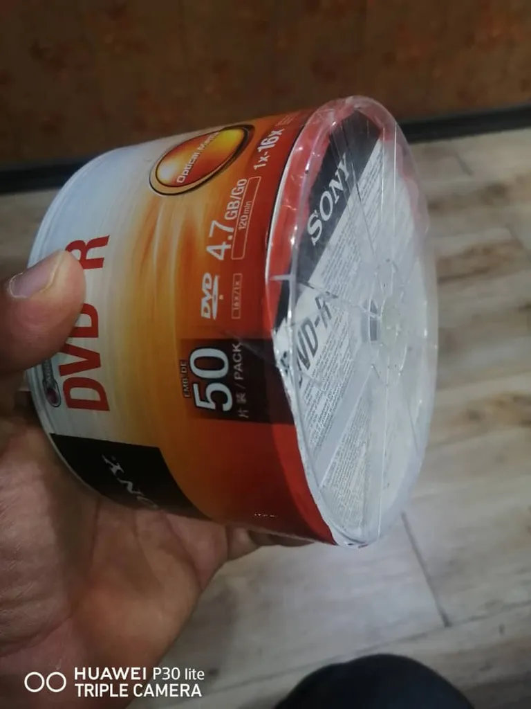 دی وی دی خام سونی بسته 50 عددی