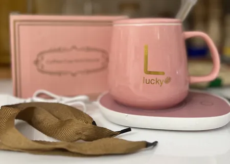 ماگ حرارتی مدل سرامیکی به همراه صفحه گرمکن برقی