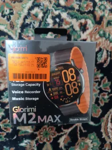 تجریه خرید ساعت هوشمند گلوریمی مدل M2 MAX دارای قابلیت های صفحه نمایش رنگی، صفحه نمایش لمسی، قابلیت مکالمه از طریق بلوتوث بند سیلیکون