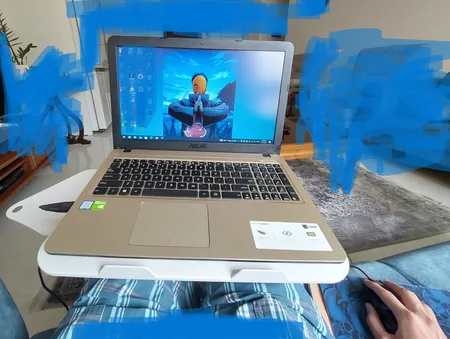 میز لپ تاپ پروتیبل مدل کول پد فن دار