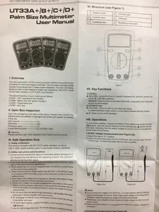 تجریه خرید مولتی متر یونی-تی مدل UT33D PLUS