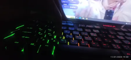 کیبورد گیمینگ هیسکا مدل HX-KEG400 RGB، سوییچ ممبران، Full-Size نورپردازی RGB