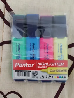 ماژیک علامت گذار 4 رنگ پنتر مدل CH511WP4