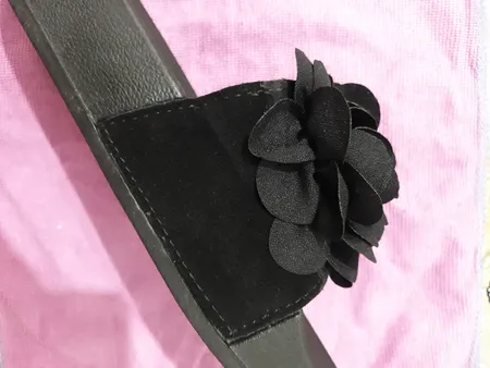 دمپایی زنانه نیکتا مدل L-030-Flower-Bl