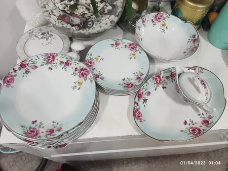 سرویس غذاخوری 30 پارچه شرکت صنایع چینی تقدیس مدل کاملیا