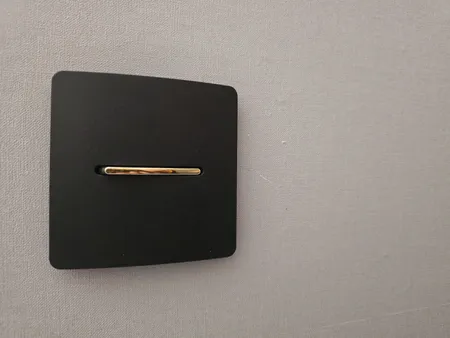 کلید تک پل آسیا مدل کریستال BLK-GLD