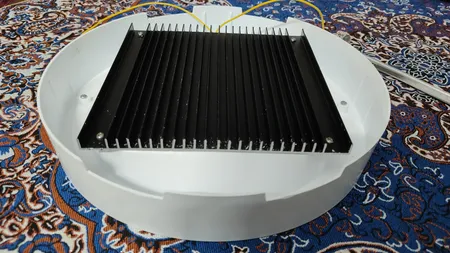 چراغ سقفی 24 وات شاهچراغ مدل روژان طرح روکار گرد