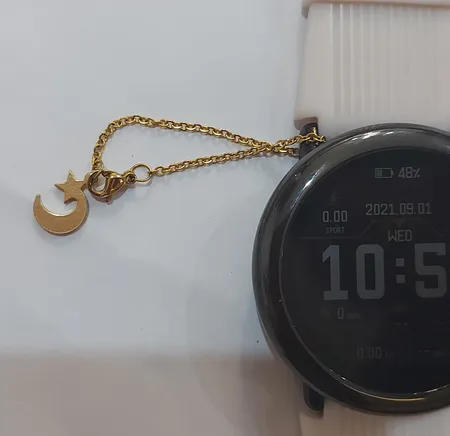 آویز ساعت زنانه پایتخت طرح ماه و ستاره کد AS1131