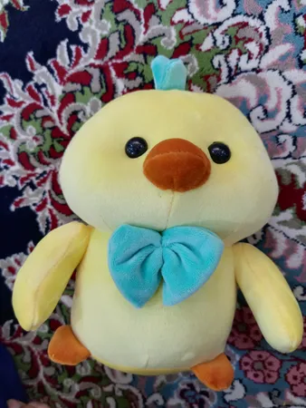 عروسک طرح جوجه طلایی ارتفاع 25 سانتی متر