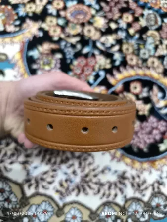 کمربند مردانه مدل چرم طبیعی گاوی