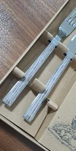 تجریه خرید ست کارد و چنگال  12 پارچه سی اند اس طرح چوبی