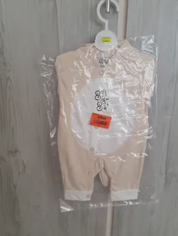 ست سرهمی و کلاه نوزادی دخترانه طرح خرگوش کد M209