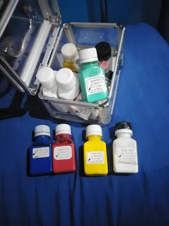 رنگ اکریلیک کد 4 حجم ۶۰ میلی لیتر بسته ۴ عددی